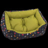 Sofa DOG FANTASY origami pas mix crno-zelena 65 cm
